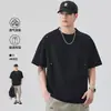 Camiseta para Hombre, Nuevo Estilo de Verano, Algodón Jelly de Modal, Moderna, Holgada, Transpirable, Informal, Versátil, de Manga Corta, Camiseta de Cuello Redondo para Hombre