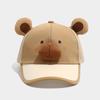Gorra de Malla Estilo Coreano para Bebé, Nuevo Modelo de Verano, Gorra de Sol Capibara para Niños, Gorra de Béisbol Transpirable para Salidas, Protección Solar