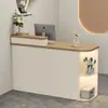 Balcão de caixa simples moderno loja de roupas mesa de bar pequena recepção salão de cabeleireiro balcão de recepção balcão loja de roupas femininas