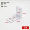 Suporte de Canto Reforçado para Gabinete de Banheiro com Furo Longo Branco Conector em L Conector de Hardware Acessórios