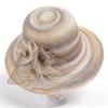 Sombrero para Mujer de Verano para Personas de Mediana Edad y Mayores con Ala Grande Flor de Organza Sombrero Fresco Plegable Parasol Sombrero Cuenca Solar para Madre
