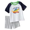 Ropa de Casa de Manga Corta con Forma de Dinosaurio para Niños Ropa Infantil Traje de Verano Ropa para Aire Acondicionado Pijama de Dibujos Animados K047