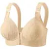 Sujetador ligero para talla grande de maternidad sin aros, estilo de cierre frontal, para mujeres de mediana edad y mayores, soporte lateral, anti-caída, levanta-busto, ropa interior transpirable