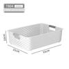 Cesta de almacenamiento de plástico para cocina de estilo japonés, caja de almacenamiento hueca para el hogar, cesta de almacenamiento portátil para baño, escritorio, cosméticos