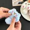 Lindo llavero de gato de peluche con colgante de muñeca de dibujos animados, mochila escolar para estudiantes, llavero decorativo pequeño para regalar.