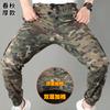 Calças Camufladas Calças Cargo Masculinas Algodão Stretch Soltas Retas Verão Resistentes ao Desgaste Calças de Proteção para Soldador Roupas de Trabalho Calças de Verão