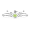 Pulsera de Hielo Flor de Hielo Corte Trigo Espiga Huevo de Paloma de Piedra Preciosa de Color Más Vendida en Transmisión en Vivo, Pulsera Elástica con Forma de Huevo Chapada en Oro Real con Diamante de Alto Carbono