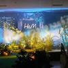 Lámpara de pared LED de control puntual DMX512, iluminación exterior, ingeniería de teñido a prueba de agua, lámpara de fondo a todo color con agua corriente