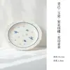Estilo Chino Pintado a Mano Arcilla de Jade Porcelana Blanca Azul y Blanco Mariposa Olla de Cerámica para el Hogar Accesorios para Ceremonia del Té Bandeja de Té Bandeja Seca de Burbujas