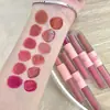 Cace Brillo Labial Doble Cara Divertido Lodo Labial Mate Espejo Fácil de Colorear Asequible Versátil para Mujer Mate Terciopelo Liso Nicho