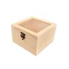 Caja de Dulces para Boda de Madera Maciza para Dama de Honor Cumpleaños Tanabata Caja de Regalo Hecha a Mano de Alta Gama Ventana con Tapa de Vidrio Caja de Regalo de Madera