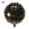 Novo balão de alumínio redondo de feliz aniversário espanhol de 18 polegadas com layout de cena de ano novo em forma de coração, balão de hélio por atacado