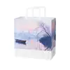 Bolsas para Empacar Pan Tostado Famosas en Internet 450g Pan de Molde Mochi Bolsas Autoadhesivas Bolsas de Papel para Hornear para Llevar Venta al por Mayor Comercial