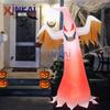 Inflable Brillante de Halloween Inflable Fantasma Exportación Navidad Halloween 2.4 Metros Halloween Dibujos Animados Iluminación Modelo Inflable
