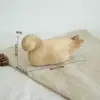 Enfeites de animais em resina estilo nórdico, materiais de pintura DIY em madeira, decoração de mesa para casa, peças decorativas inacabadas