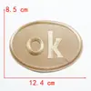 Tecido para Passar Adesivos cáqui Adesivos de Patches Roupas Calças Jaqueta de Penas Roupas de Couro Reparo de Furos Bordado Flores Autocolantes