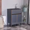Gabinete de fregadero de acero inoxidable Gabinete de balcón Fregadero de lavandería integrado Lavavajillas Gabinete de piso de cocina Apartamento pequeño Gabinete de baño para el hogar