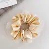 Scrunchie de Cor Sólida em Renda Estilo Floresta Super Delicado, Acessório de Cabelo com Toque de Luxo, Elástico de Cabelo Elegante e Versátil