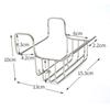 Cesta de almacenamiento esquinera Ourunzhe de acero inoxidable 304 para fregadero de cocina, con ventosa para baño, escurridor de platos