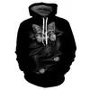 Nuevo Sudadera Trendy para Hombre Otoño e Invierno con Estampado de Gato Impresión Digital 3D Sudadera con Capucha Deportiva Casual