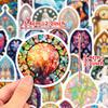 Gran Venta Nuevo Más Vendido 50 Rejas de Ventana Barrocas Pegatinas de Graffiti Decorativas Funda para Teléfono Móvil Empaque para Laptop Tableta