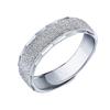 Anillo Masculino Abierto Color Plateado Mate, Anillo Personalizado Dominante Flor de Coche Arena Brillante, Anillo Liso, Anillo para Dedo Índice