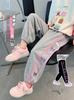 Pantalones para Niñas Primavera y Otoño 2025 Nuevo Elegante Dibujos Animados Deportes Versión Coreana Pantalones Casuales de Otoño para Niños