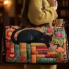 Bolsa de Viaje Acolchada de Algodón Serie Gato Marca Independiente Nueva 3D Bolso de Mano de Moda Impreso para Mujer Bolso de Yoga