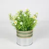 Planta artificial, flor artificial, planta verde, decoración de sala de estar, escritorio, flor de plástico, maceta floral, maceta, pequeños adornos