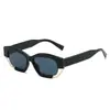 Nuevas Gafas de Sol Poligonales de Marco Grande a la Moda Vanguardista, Estilo Ins Bloqueo de Color Simples Casuales Estilo Callejero Gafas de Sol con Protección Solar