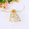 Bolsa de malla bolsa de flor de pestaña dorada bolsa de flor de ceja bolsa con cordón curvado para pestañas bolsa de organza regalo de joyería