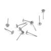 AliExpress Acero Inoxidable Cabeza Plana Aguja Aguja de Cabeza Plana Accesorios para Pins de Oreja DIY Aretes Hechos a Mano Material de Joyería