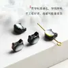 Accesorio de gato sin rostro de nácar blanco natural, componentes de joyería DIY para collar y pulsera semiacabados perforados, venta directa de fábrica