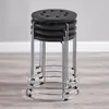 Taburete Redondo para el Hogar Simple y Económico Moderno para Adultos Madera Maciza Plástico Juego de Taburetes para Mesa de Comedor Taburete Acero Inoxidable Taburete Reforzado con Acero