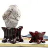 Soporte de Exhibición de Piedras sin Ranuras, Ranura Base para Bola de Cristal, Soporte Artístico Irregular para Piedras Únicas, Soporte de Madera Maciza