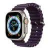Adecuado para Correa de Apple Watch S10 Correa de Silicona Generación 1-9 Seultra Oficial Estilo Océano Correa de Ola