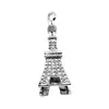 15x42mm 6,3g Prata Antiga DIY Retro Liga de Zinco Acessórios de Joia Fabricante Atacado Pingente Torre Eiffel 3D