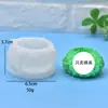 Molde de Silicone Vela Perfumada Rosa Suculenta Tridimensional Decoração de Bolo Flor Pequena Gesso para Carro DIY