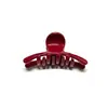 Pinza de Garra Grande de Moda Estilo Coreano Pinza de Tiburón Roja Pinza Elegante de Gama Alta para el Cabello Accesorio para el Cabello Venta al por Mayor