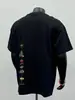 Nova camiseta casual masculina de manga curta, top de verão versátil para meninos, top da moda