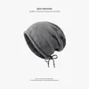 Gorro de Felpa Cálido de Invierno con Cuerda de Color para Protección de Orejas, Versátil, Cortavientos, Tejido de Lana, Forro Polar, Engrosado, Gorro de Ciclismo