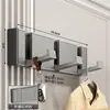 Perchero de pared estilo crema personalizado, no requiere taladro, para entrada de dormitorio y pasillo