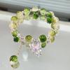 Pulseira de Lã Tecida à Mão Urso Sândalo Dopamina Feminina Doce Menina Coração Design Infantil Fofo Joia da Moda