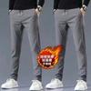 Pantalones Casuales para talla grande con forro polar para Trabajar en Otoño e Invierno para Hombre Transpirables de Trabajo Sueltos Ropa de Trabajo Sucia Pantalones de Trabajo