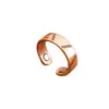 Anillo Abierto Elegante y Sofisticado con Patrón Tallado Tótems para Hombres, Venta Caliente Transfronteriza Anillo de Moda Retro Magnético de Cobre Rojo