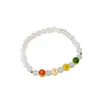 Pulsera de Cuentas de Paz y Alegría, Pulsera de Joyería Retro de Lujo Ligero de Gama Alta, Pulsera de Cuentas Versátil de Diseño de Nicho para Mujer