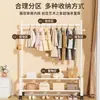 Varal de roupas interno, adequado para quartos e varandas, um cabideiro doméstico, um varal de roupas móvel e autoportante