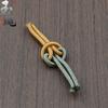 Joyería hecha a mano con nudo Gankun, hebilla de cuerda, collar con nudo de mandala de girasol, accesorios de cordón, accesorios colgantes con borlas