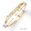 Pulsera de Acero de Titanio de Trébol de Cuatro Hojas para Mujer, Acero Inoxidable, Color Dorado, Números Romanos, Lujo Ligero Europeo y Americano, No se Desvanece, Venta al por Mayor Directa del Fabricante
