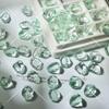 Atacado 12x16mm ametista em pó sintético vidro irregular contas soltas material para colar de contas artesanal diy